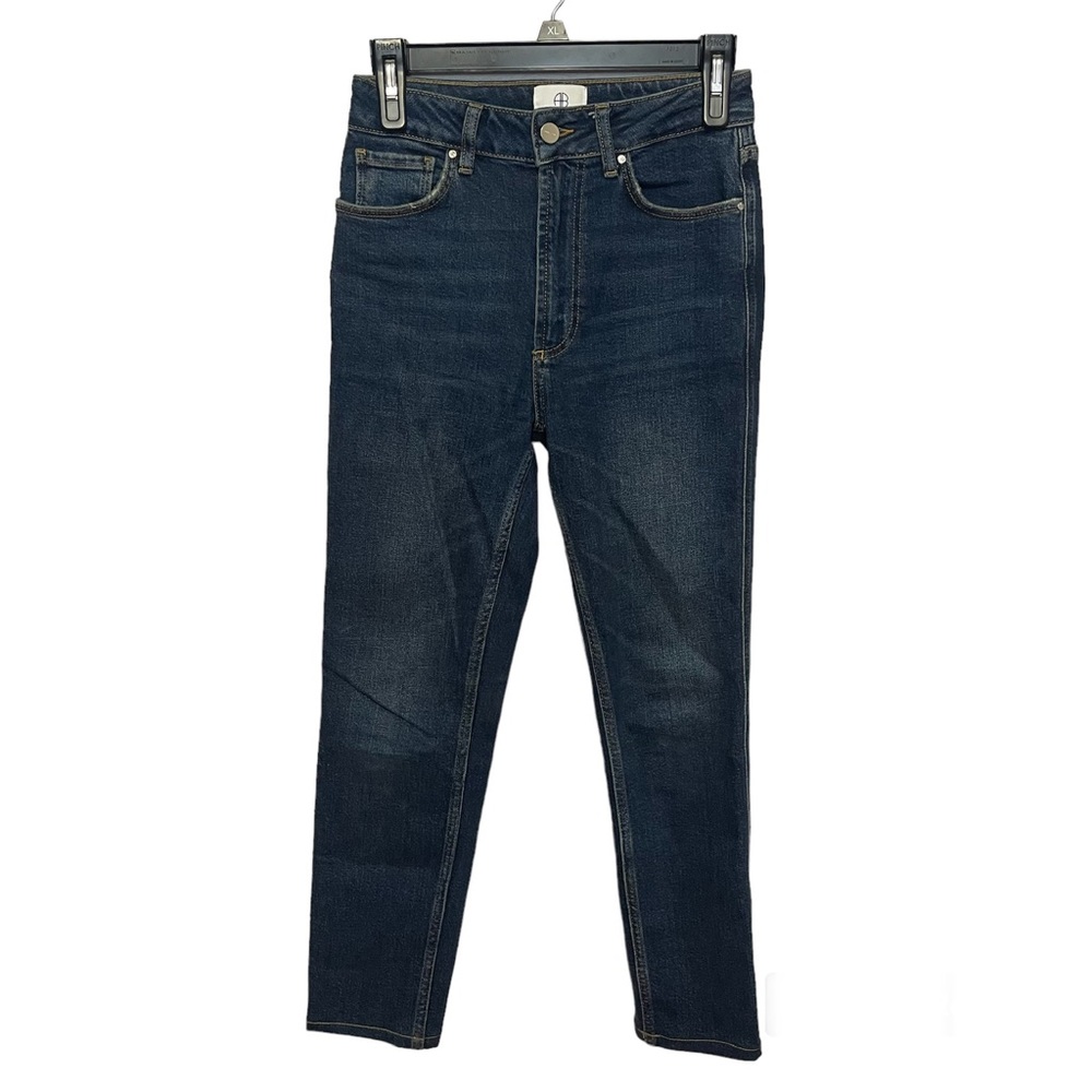 Anine Bing jagger jean size 26 deep indigo skinny high-rise denim modern cropped